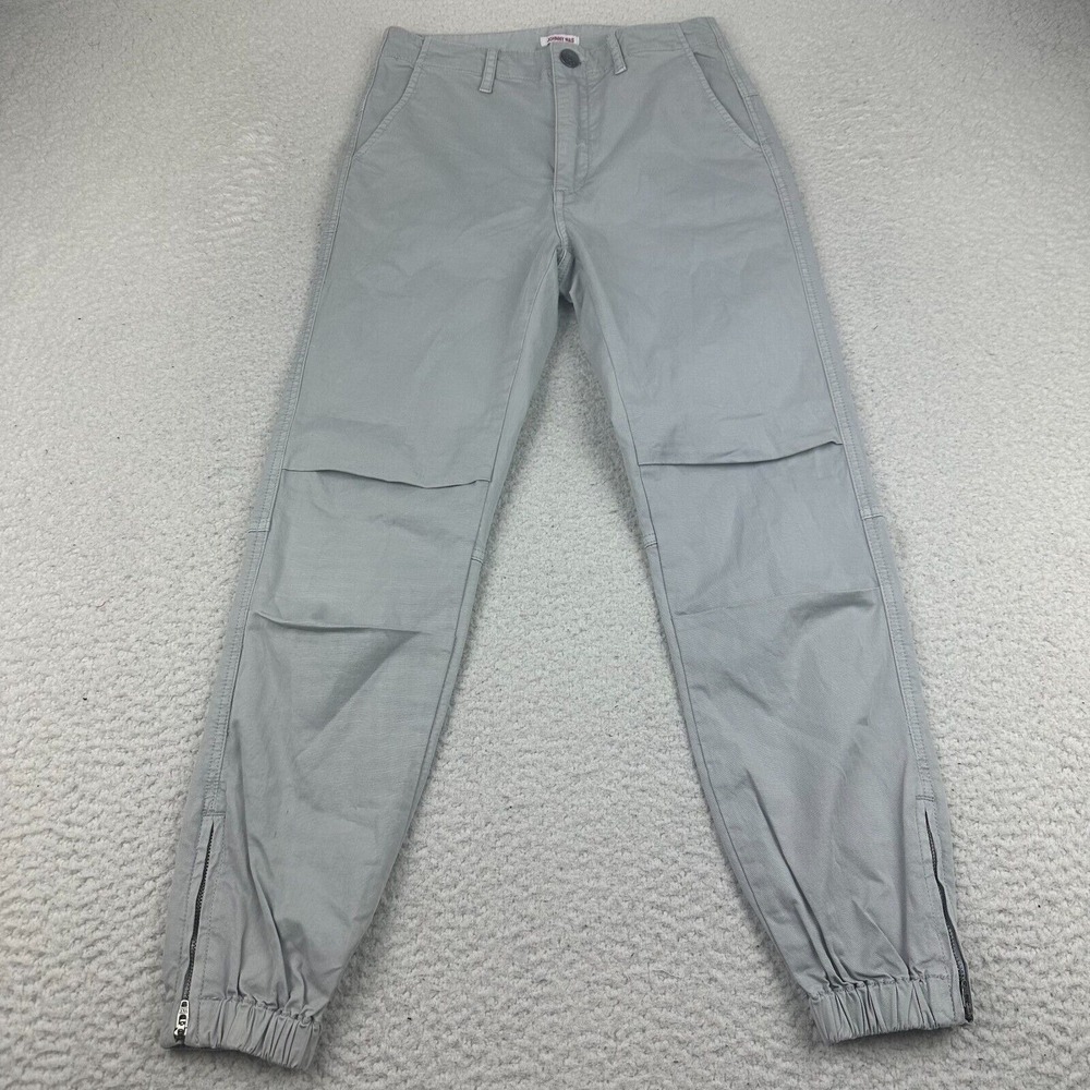 Johnny Was Mila Pant Women's Crop Chino Tapered Jogger Gray Size 0 NEW